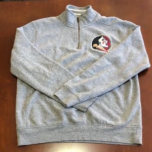 Gray FSU 1/4 Zip Pullover